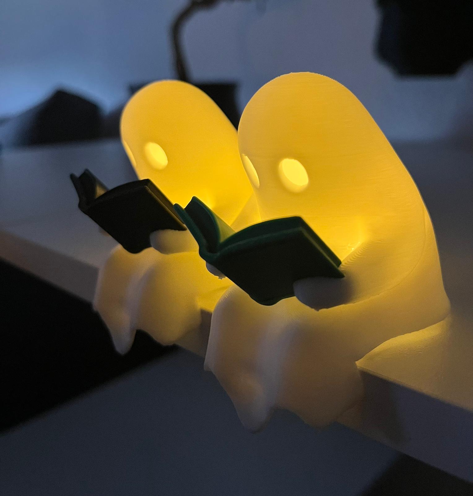 Lesendes Geist-Deko-Licht – 3D-gedrucktes LED-Teelicht